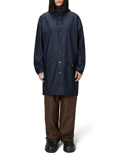 Impermeabile Rains Unisex Long Navy Rains  Angolo dello Sport