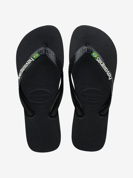 Infradito Brasil Logo Havaianas Unisex - Nero