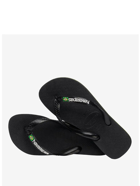 Infradito Brasil Logo Havaianas Unisex - Nero