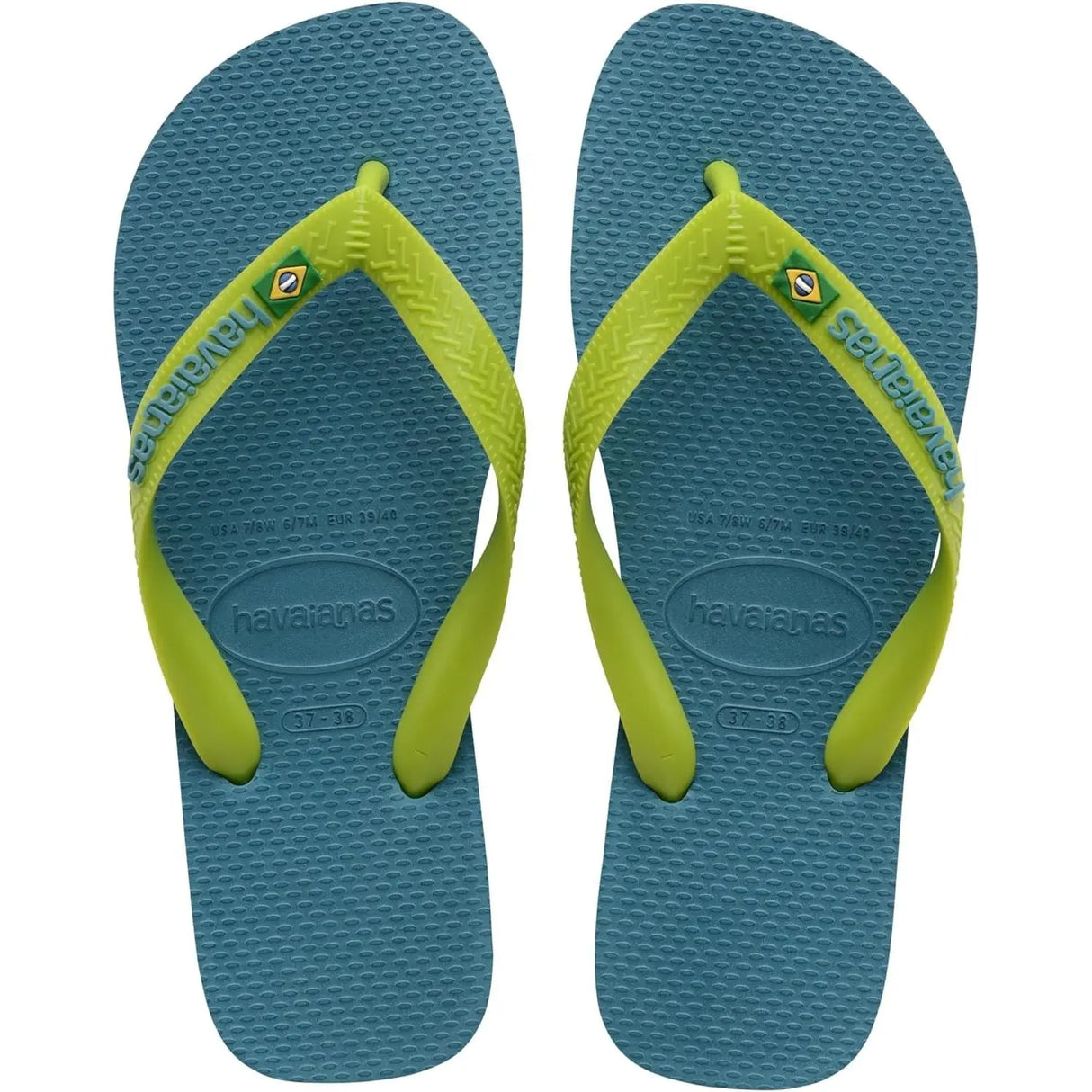 Infradito HAVAIANAS Unisex BRASIL LOGO Blu