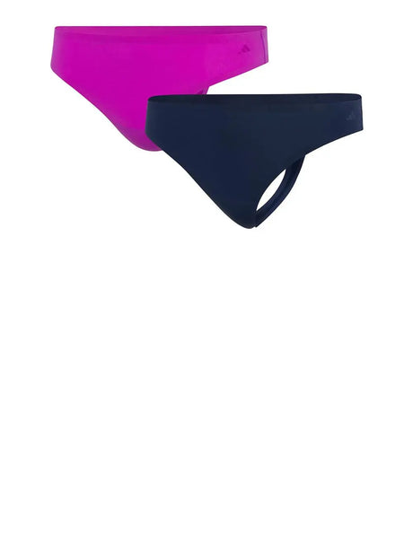 Intimo Adidas Donna Alfpp - 2pk Thong Multicolore Adidas  Angolo dello Sport