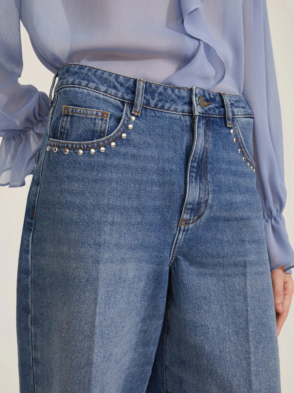 Jeans Adorno Emme Marella Donna - Blu