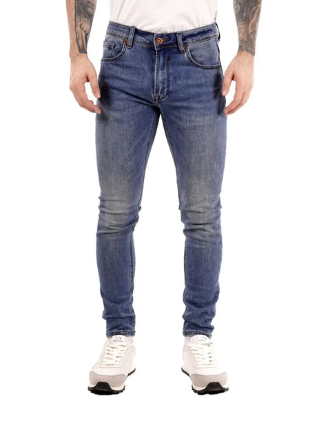 Jeans Gianni Lupo KEVIN skinny fit light wash Uomo - Denim