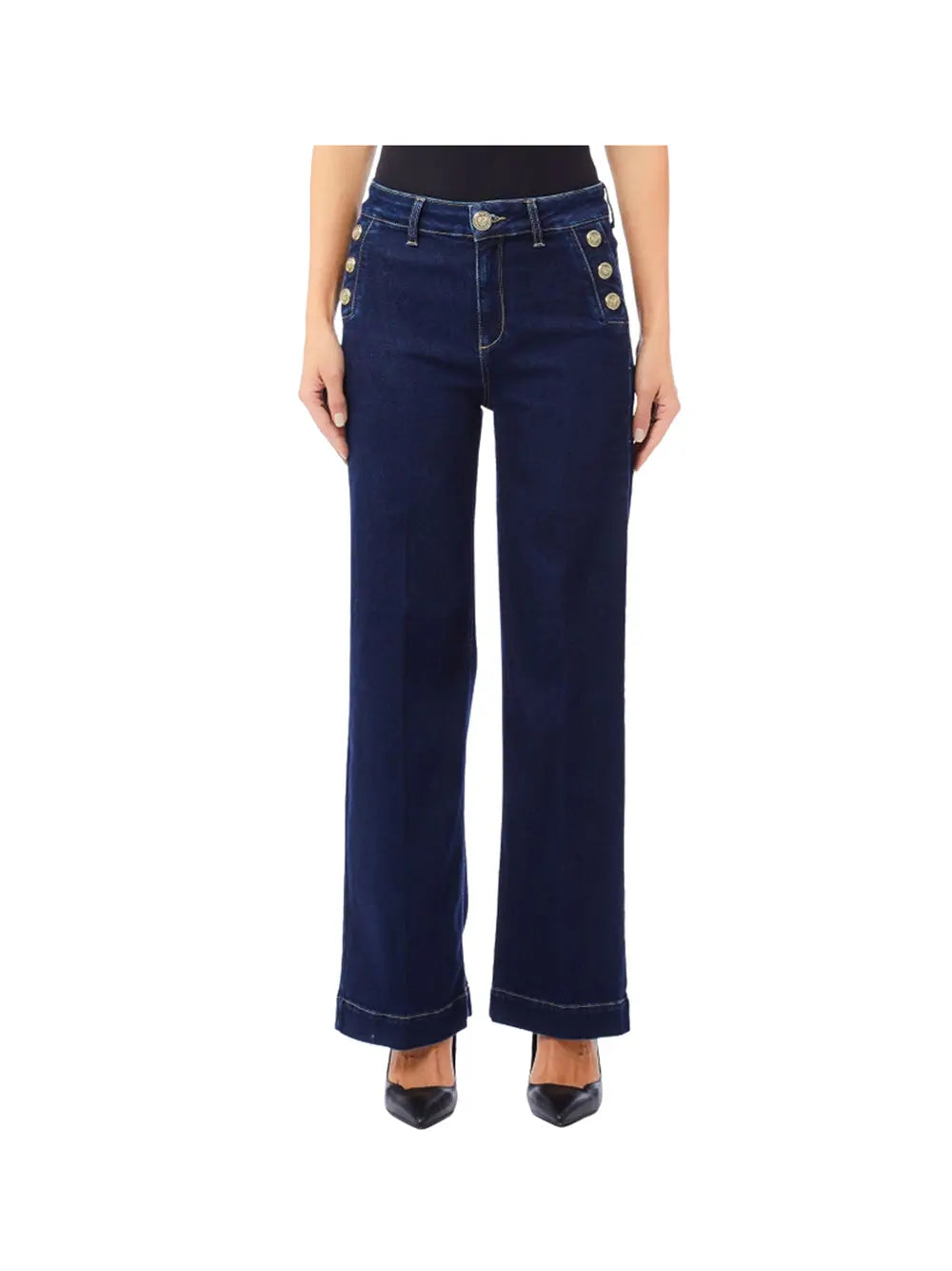 Jeans Liu Jo B.UP FLARE BUTTON H.W. Donna - Denim