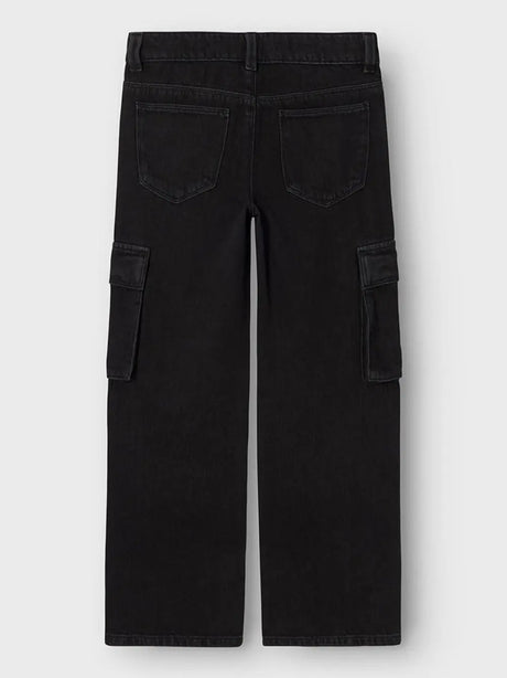 Jeans Name It Bambina Rose Wide Cargo Nero Name It  Angolo dello Sport