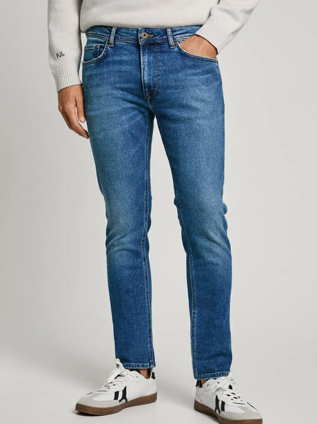 Jeans Tapered Pepe Jeans Stanley Uomo - Denim