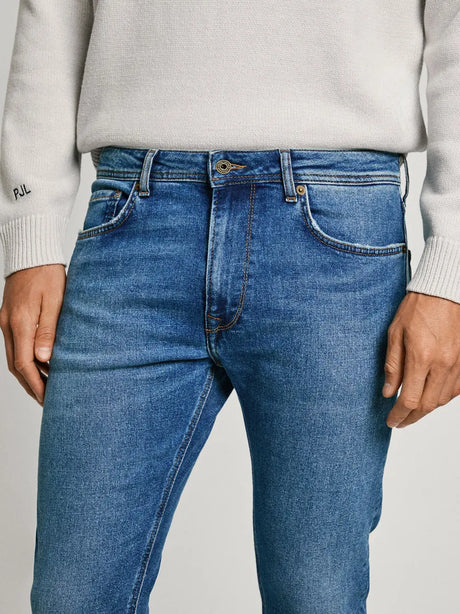 Jeans Tapered Pepe Jeans Stanley Uomo - Denim