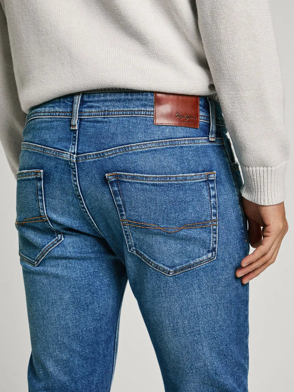 Jeans Tapered Pepe Jeans Stanley Uomo - Denim