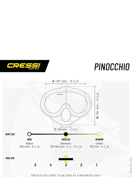 Maschera - Boccaglio Cressi Unisex