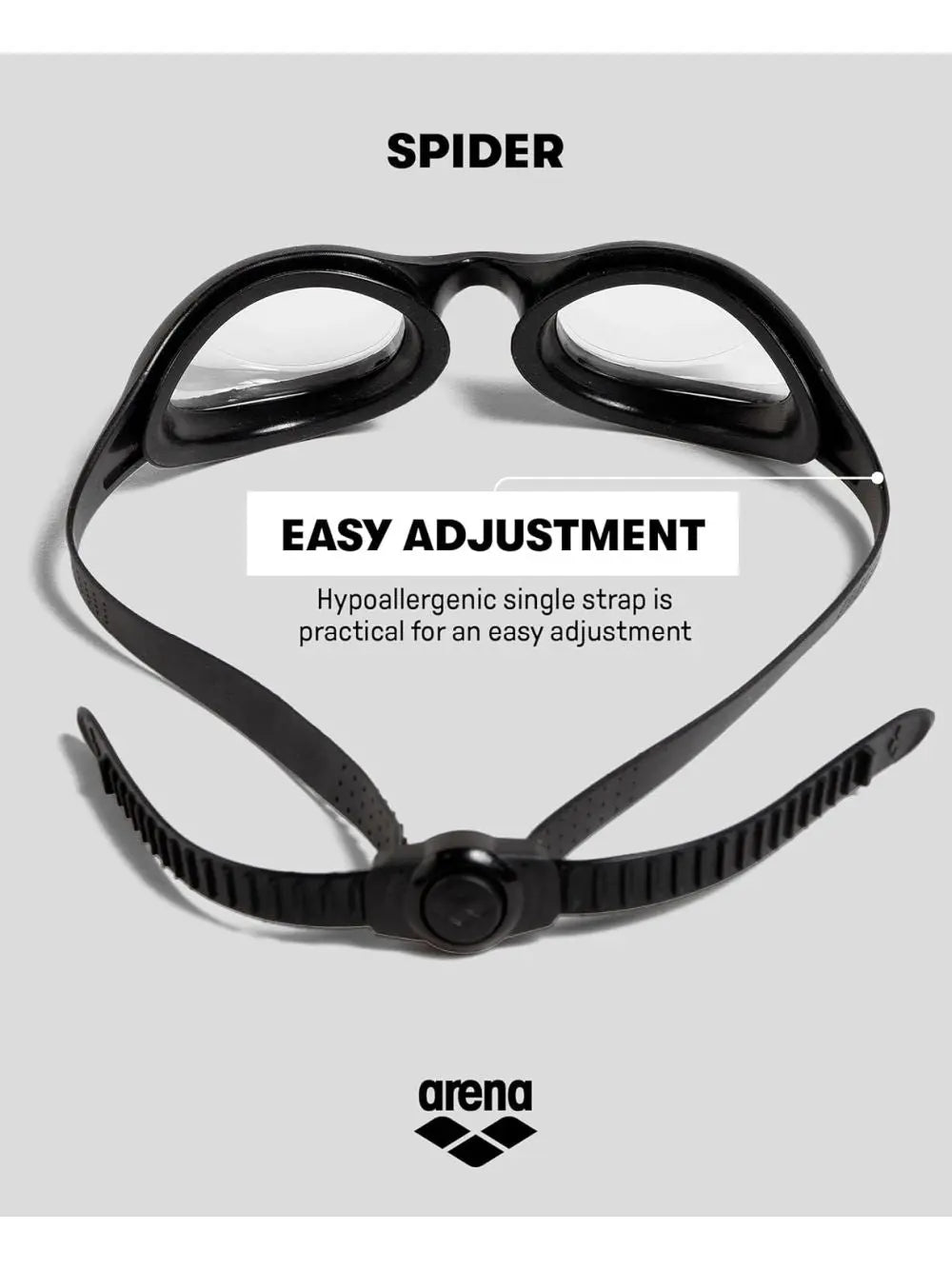 Occhiali - Occhialini Arena spider Unisex - Nero