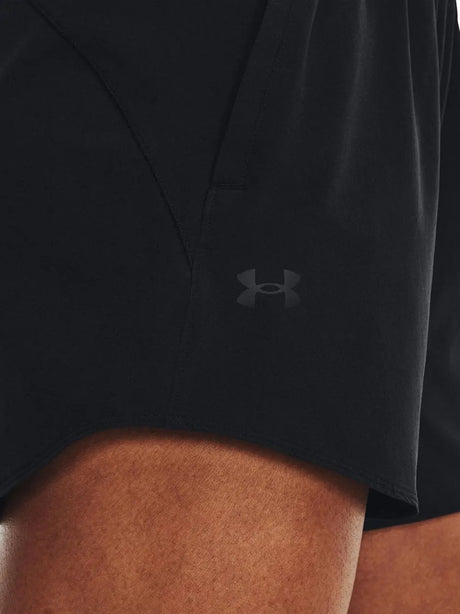Pantaloncino Sportivo Under Armour Donna Flex Woven 5in Nero Under Armour  Angolo dello Sport