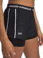 Pantaloncino Sportivo Under Armour Donna - Nero