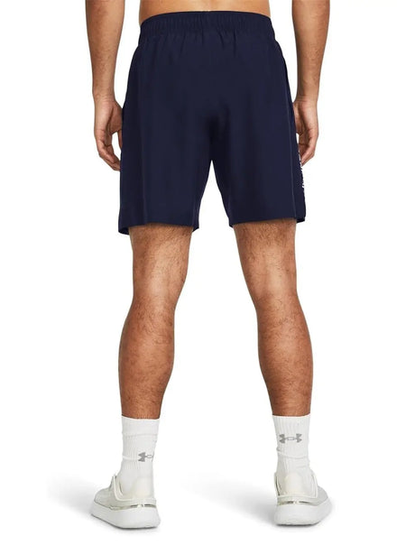 Pantaloncino Sportivo Under Armour Uomo Ua Tech Woven Wordmark Blu Under Armour  Angolo dello Sport