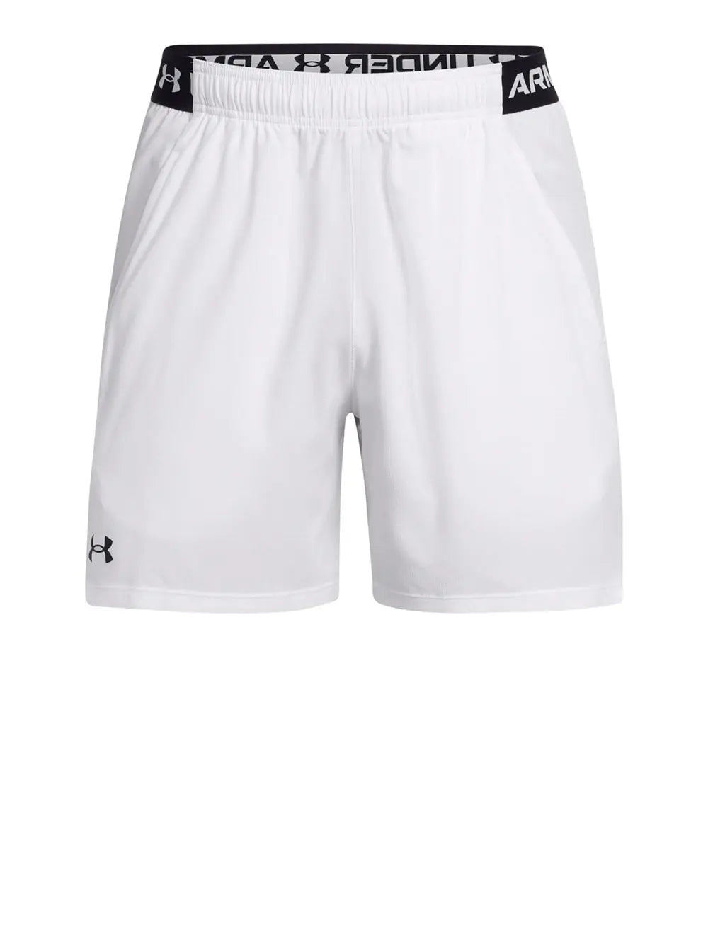 Pantaloncino Sportivo Under Armour Uomo Ua Vanish Woven 6in Shorts Bianco Under Armour  Angolo dello Sport