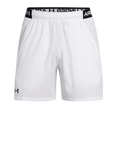Pantaloncino Sportivo Under Armour Uomo Ua Vanish Woven 6in Shorts Bianco Under Armour  Angolo dello Sport