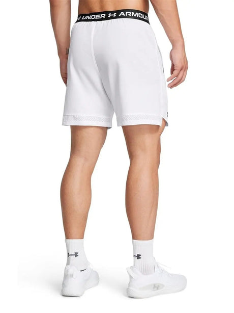 Pantaloncino Sportivo Under Armour Uomo Ua Vanish Woven 6in Shorts Bianco Under Armour  Angolo dello Sport