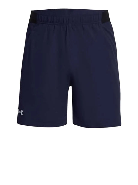 Pantaloncino Sportivo Under Armour Uomo Ua Vanish Woven 6in Shorts Blu Under Armour  Angolo dello Sport