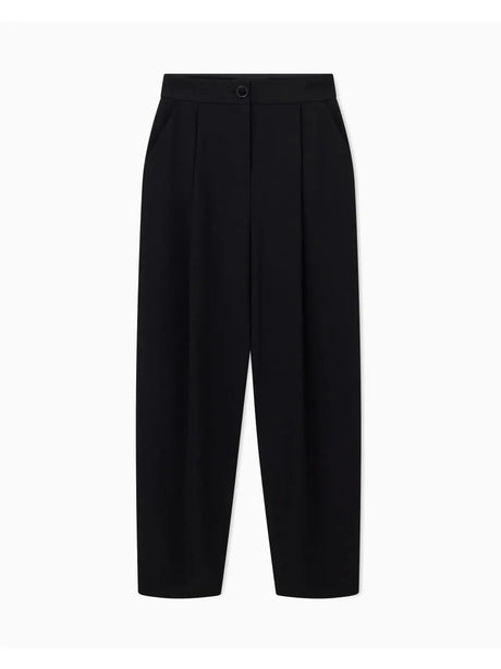 Pantalone Armani Twill pleated trousers Donna - Nero