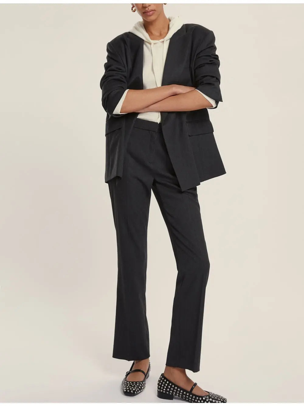 Pantalone Emme Marella MICRON Donna - Grigio