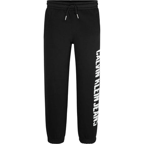 Pantalone Felpa CALVIN KLEIN Bambino PIXEL LOGO RELAXED Nero CALVIN KLEIN  Angolo dello Sport