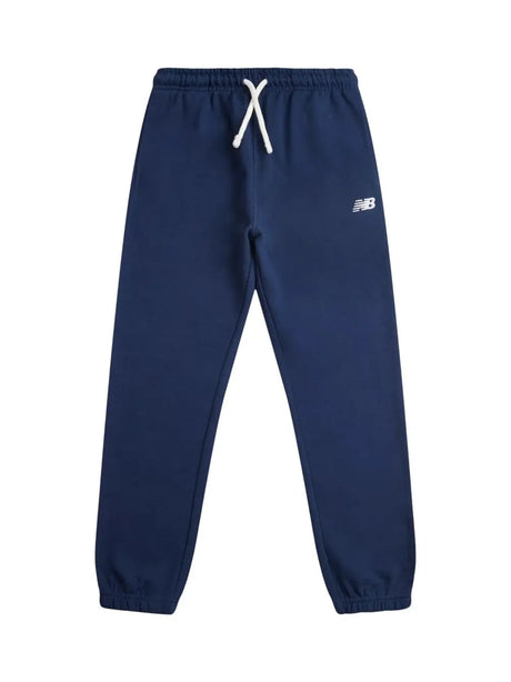 Pantalone Felpa New Balance French Terry Small Logo Bambino - Navy