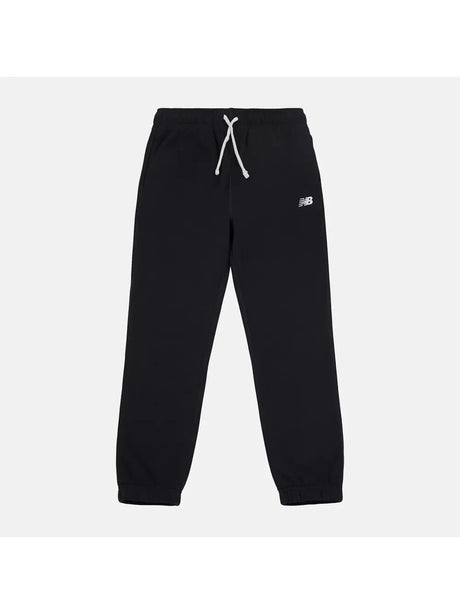 Pantalone Felpa New Balance French Terry Small Logo Bambino - Nero