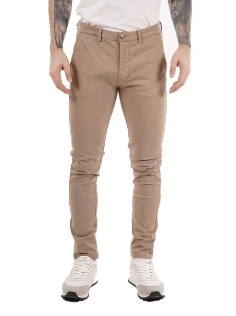 Pantalone Gianni Lupo chino stretch Uomo - Marrone