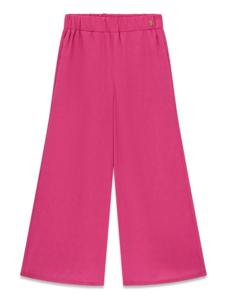 Pantalone Guess CREPONNE PALAZZO in creponne Bambina - Fuxia
