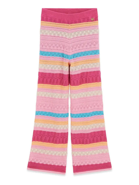Pantalone Guess palazzo all'uncinetto Bambina - Multicolore