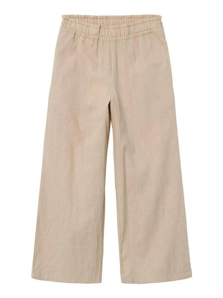 Pantalone Name It Bambina Falinnen Wide Avorio Name It  Angolo dello Sport