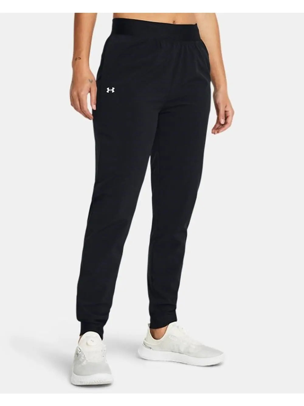 Pantalone Sportivo Under Armour UA RIVAL HI RISE WOVEN Donna - Nero