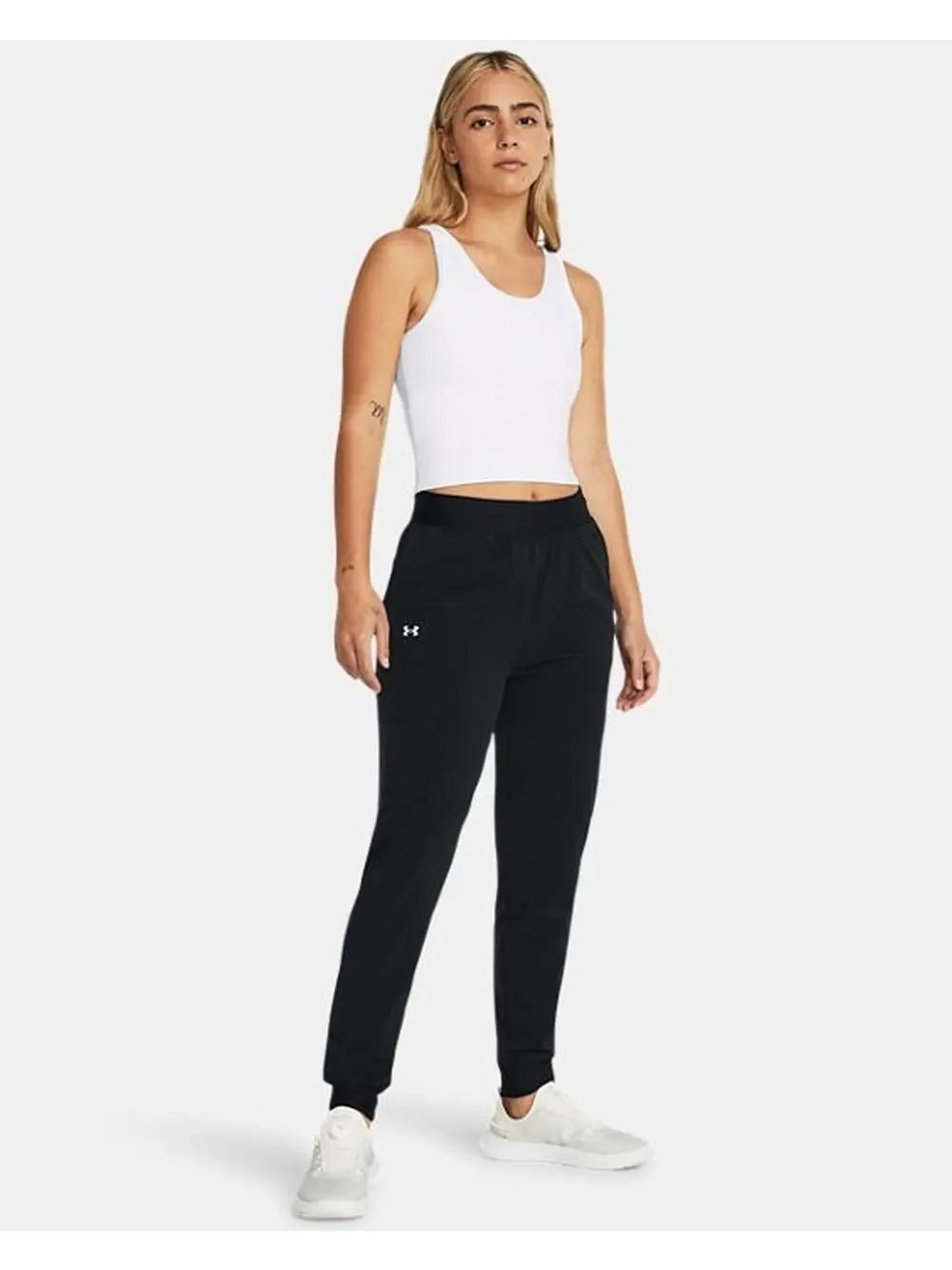Pantalone Sportivo Under Armour UA RIVAL HI RISE WOVEN Donna - Nero