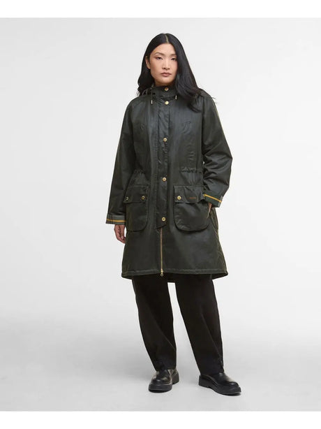 Parka Barbour marcy wax Donna - Verde