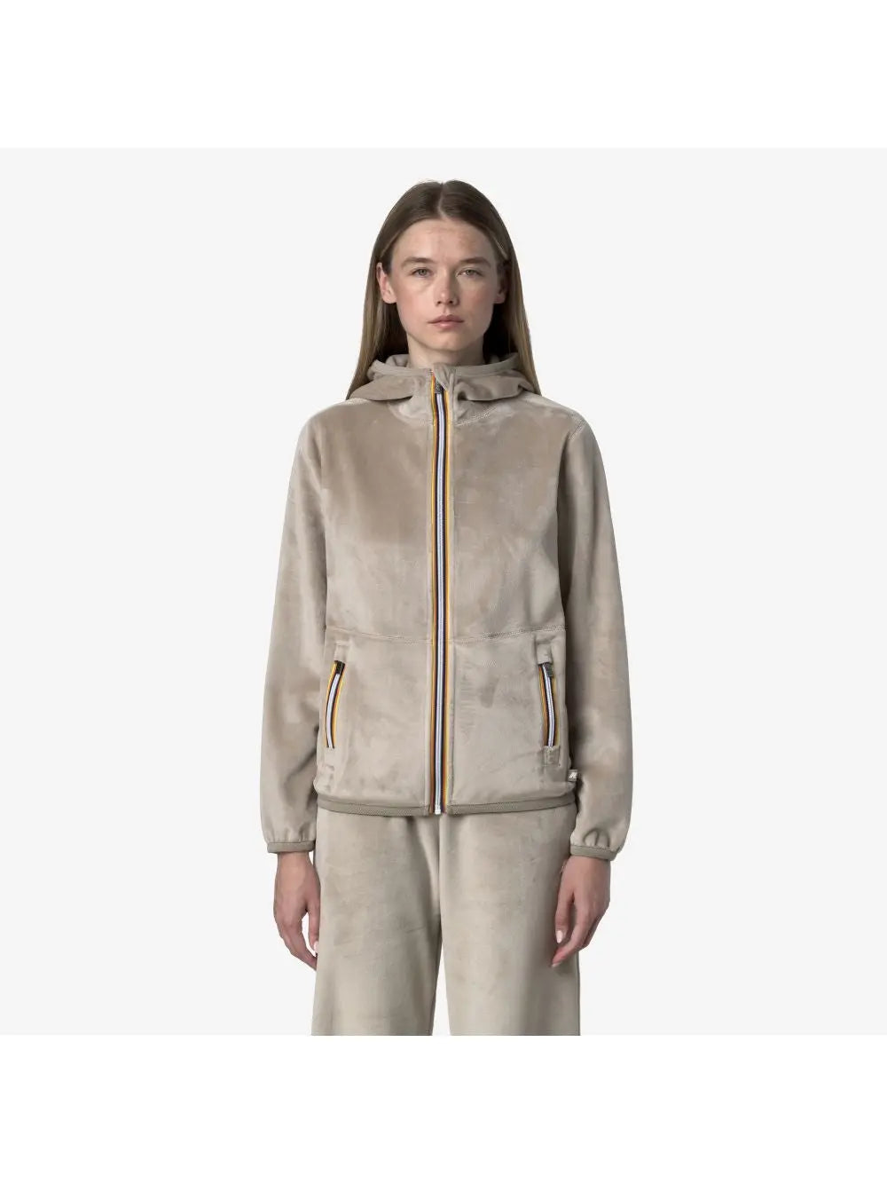 Pile K-Way LILY VELOUR POLAR DOUBLE Donna - Beige
