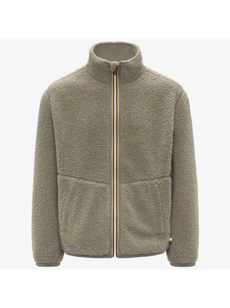 Pile K-Way PASCAL SHERPA POLAR DOUBLE Uomo - Verde
