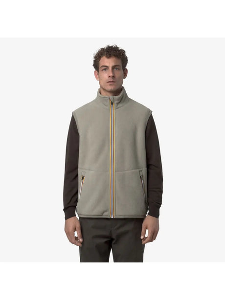 Pile K-Way YANNICK SHERPA POLAR DOUBLE Uomo - Verde
