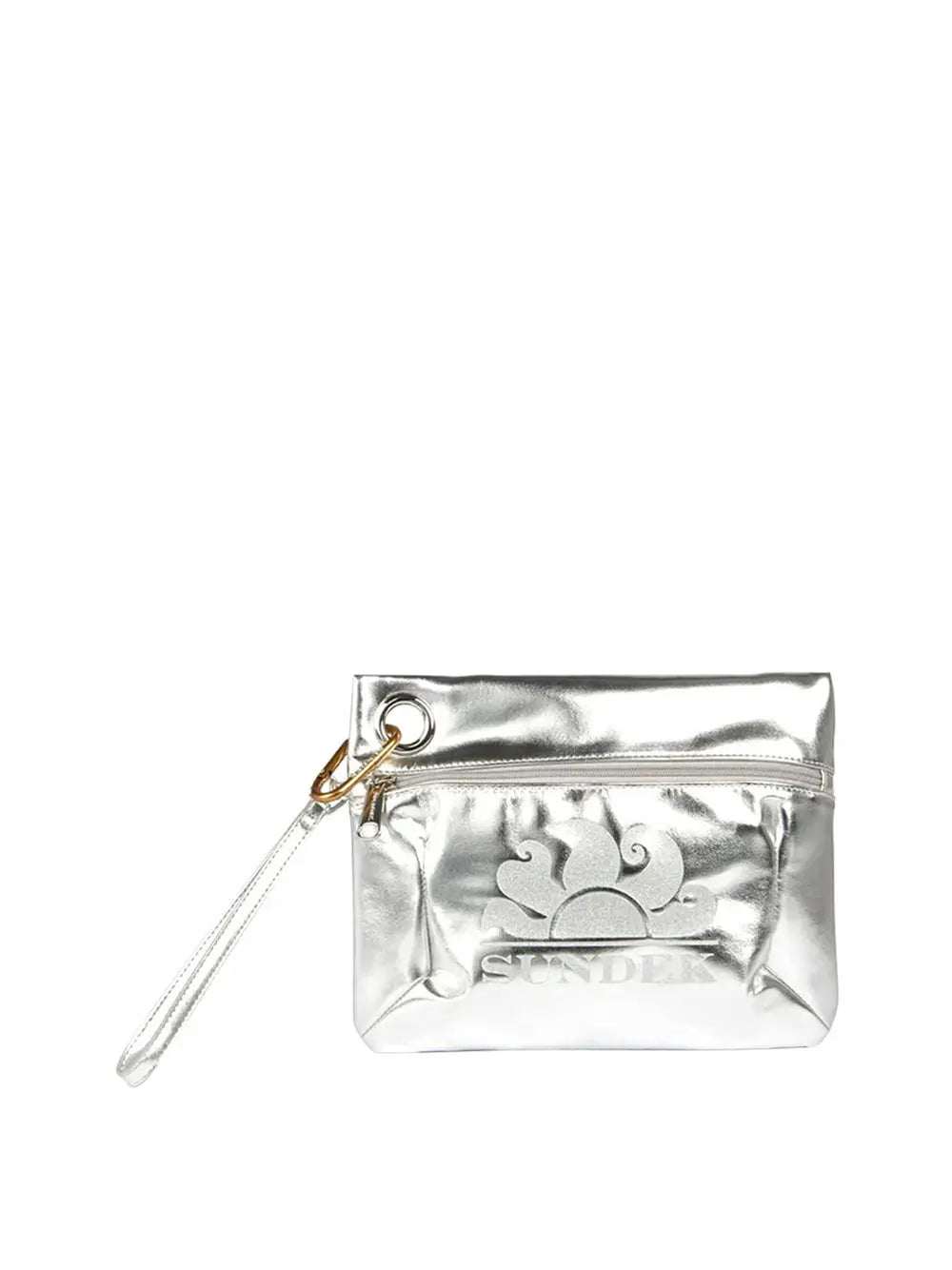Pochette Sundek Donna Laminated Clutch Argento Sundek  Angolo dello Sport