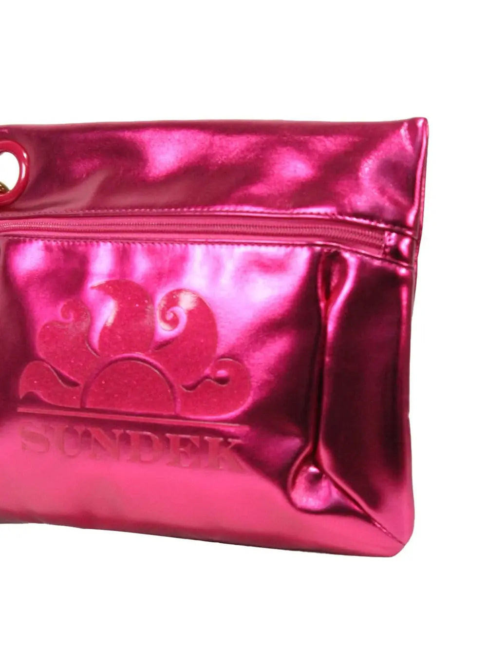 Pochette Sundek Donna Laminated Clutch Rosa Sundek  Angolo dello Sport