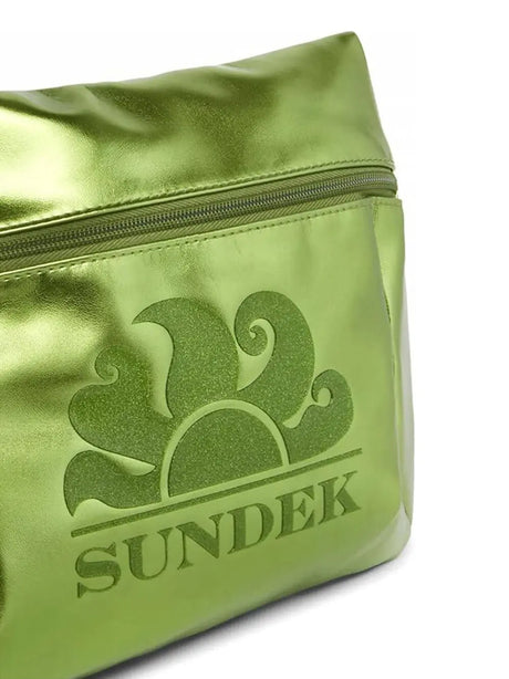 Pochette Sundek Donna Laminated Clutch Verde Sundek  Angolo dello Sport