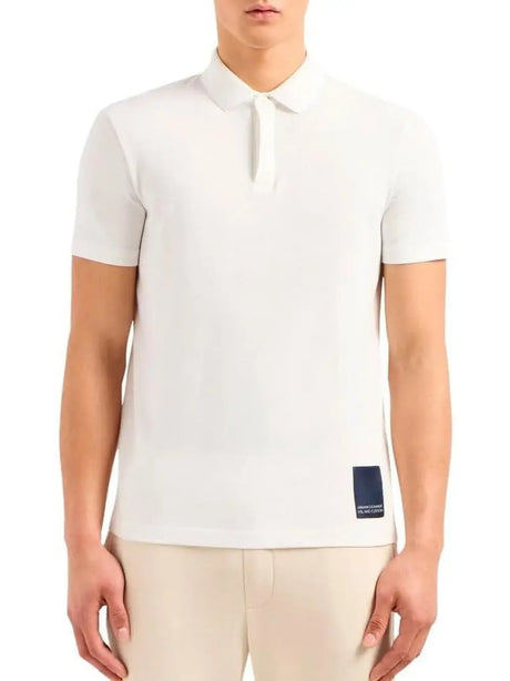 Polo Armani Exchange Uomo Bianco Armani  Angolo dello Sport