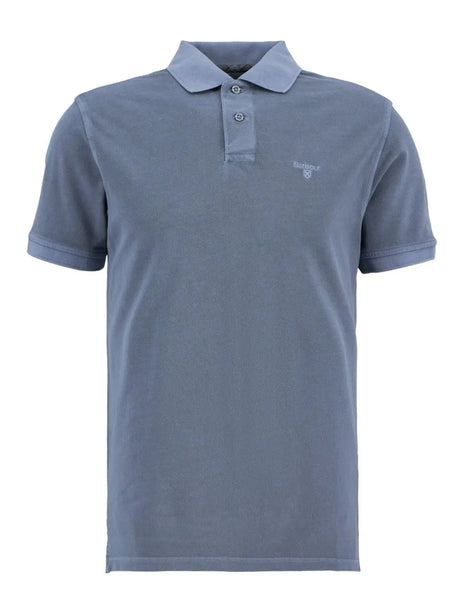 Polo Barbour washed tartan Uomo - Blu
