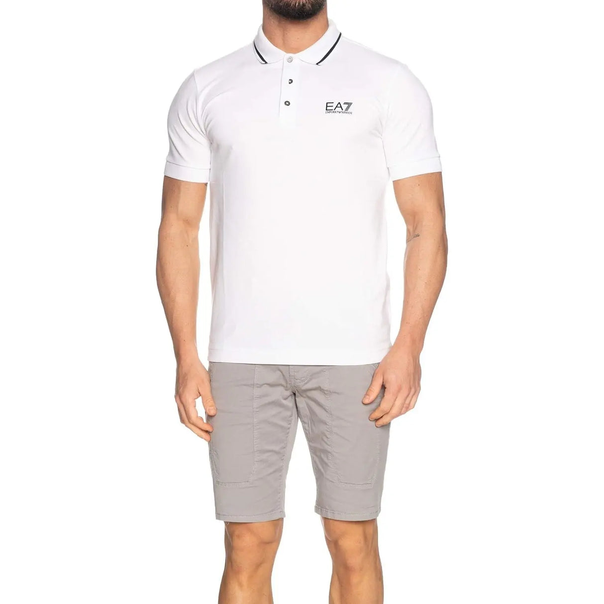 Polo EA7 Uomo Bianco EA7  Angolo dello Sport