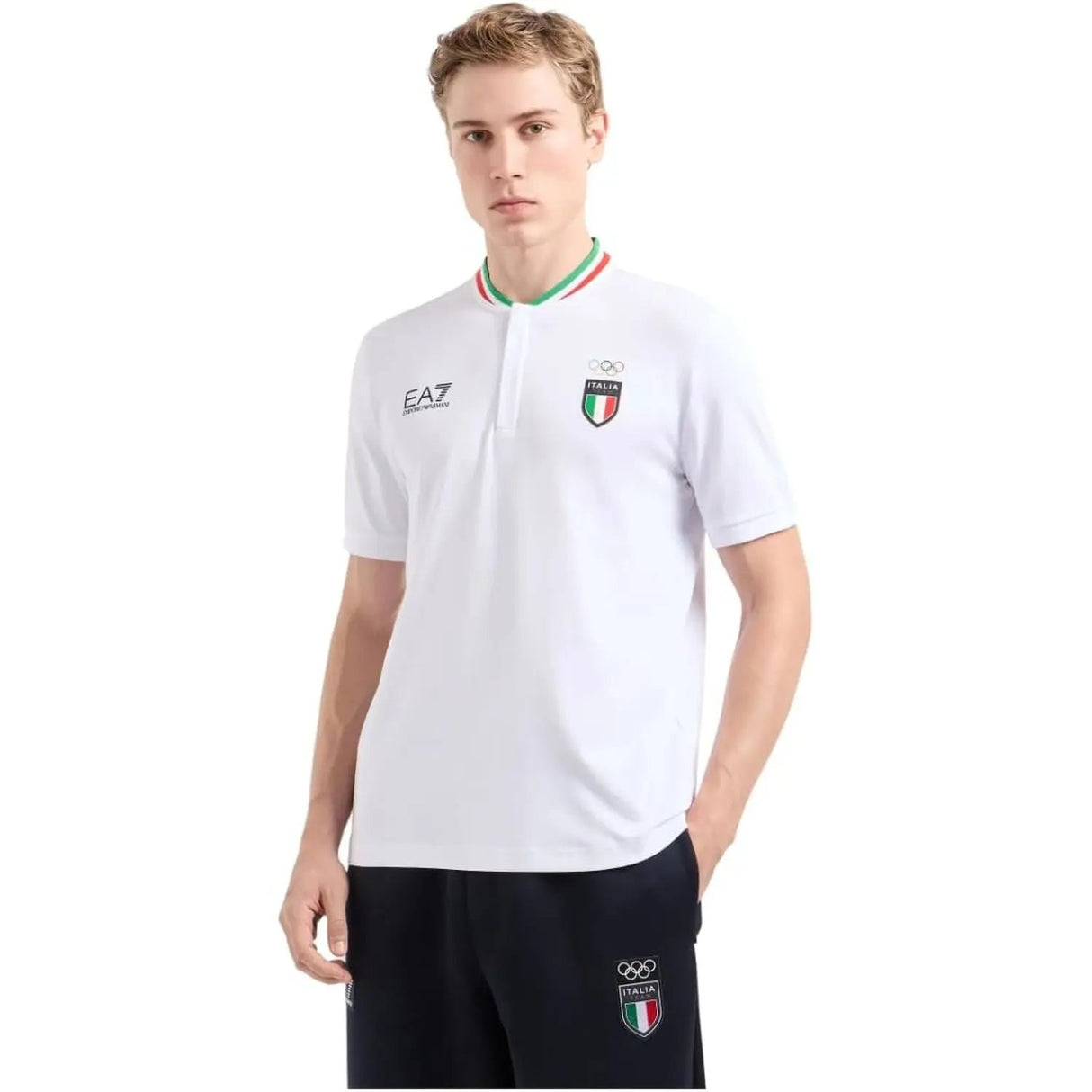 Polo EA7 Uomo Bianco