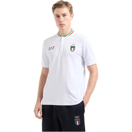 Polo EA7 Uomo Bianco