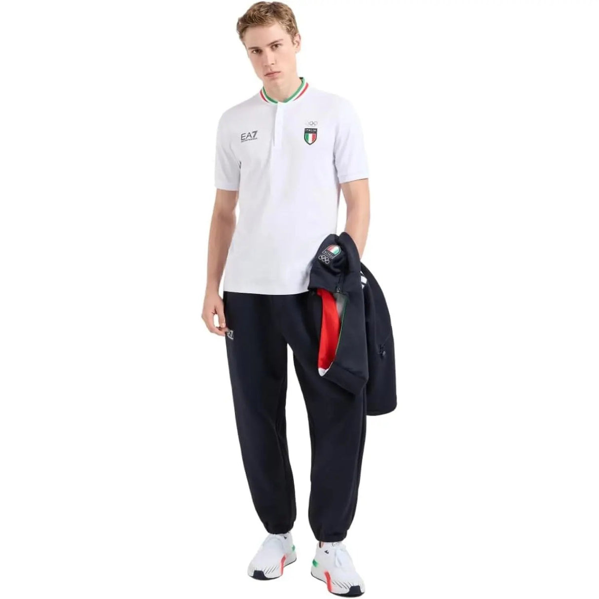 Polo EA7 Uomo Bianco