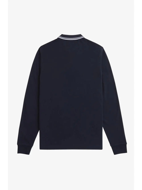 Polo Fred Perry Ls Twin Tipped Shirt Uomo - Blu Fred Perry  Angolo dello Sport