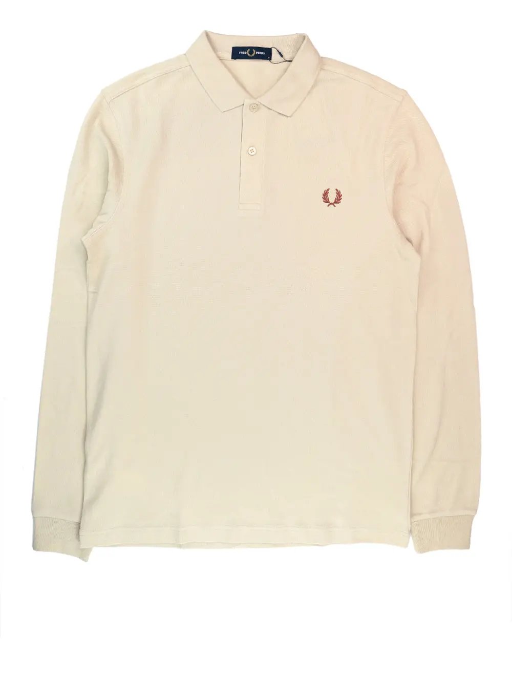 Polo Fred Perry Uomo Ls Plain Avorio Fred Perry  Angolo dello Sport