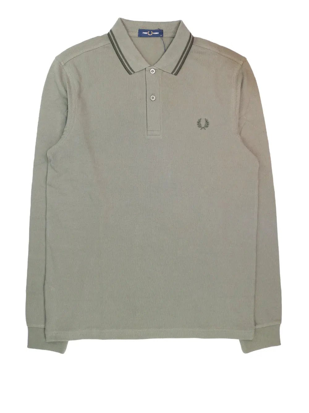 Polo Fred Perry Uomo Ls Twin T Verde Fred Perry  Angolo dello Sport