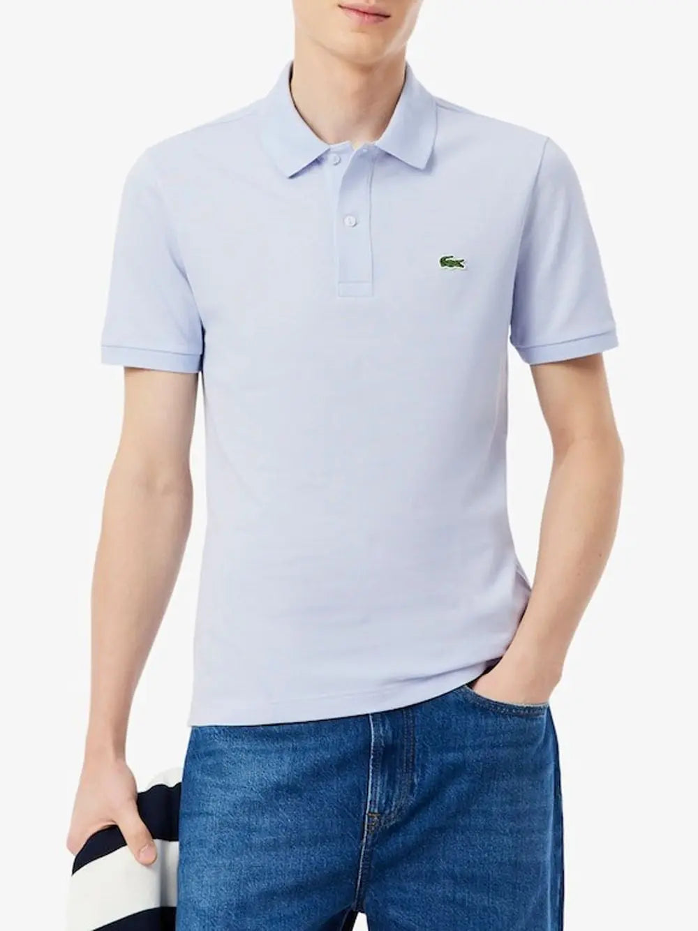 Polo Lacoste slim fit Uomo - Celeste