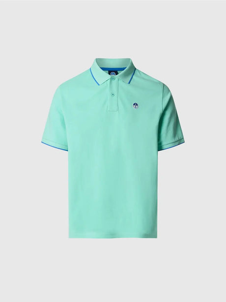 Polo North Sails con bordi a contrasto Uomo - Azzurro